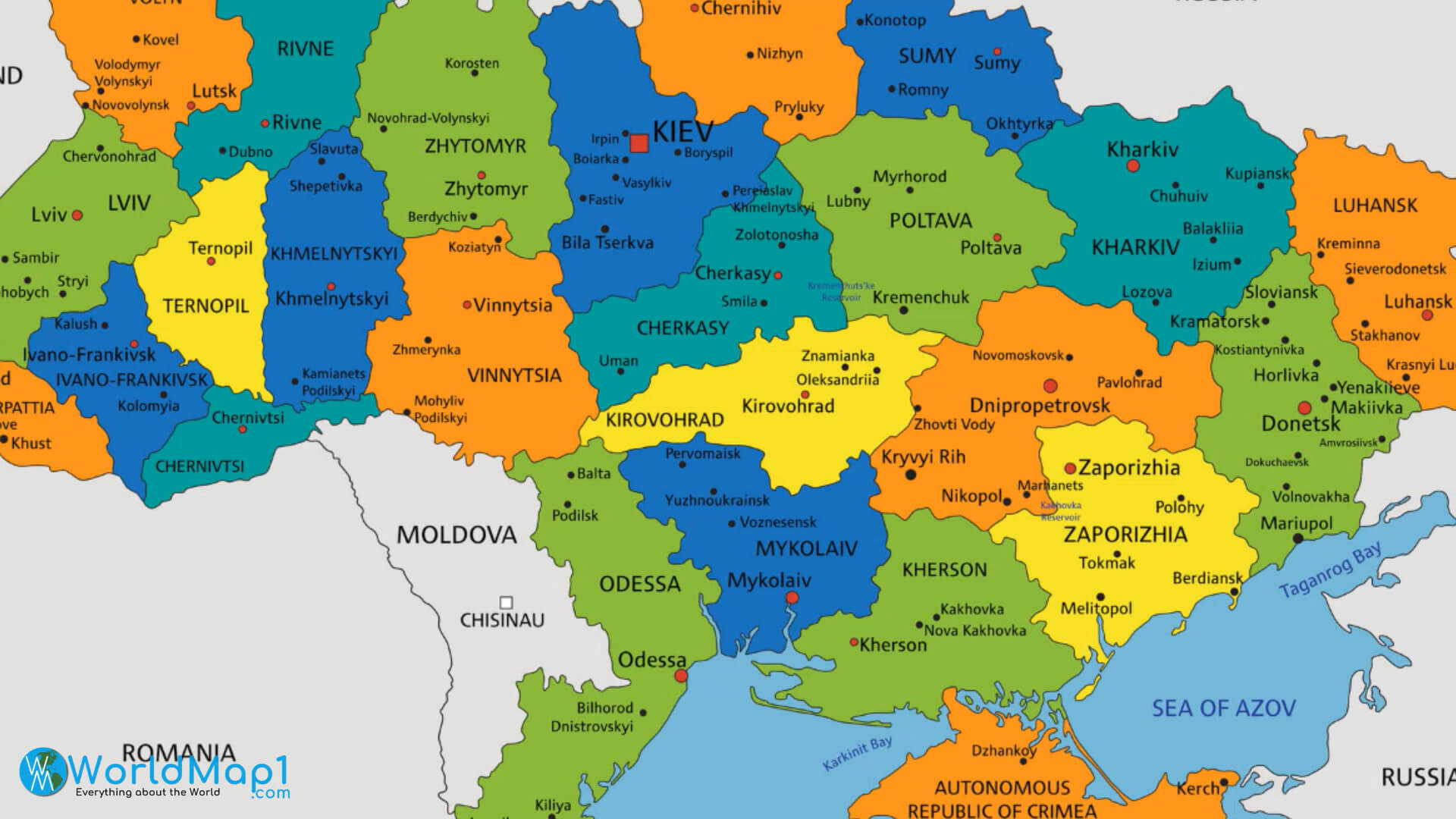 Rivne Map Ukraine